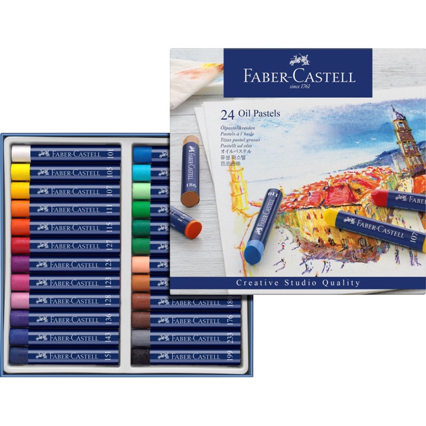 Faber-Castell輝柏 創意工坊油性粉彩條/油畫棒-24色127024, , large