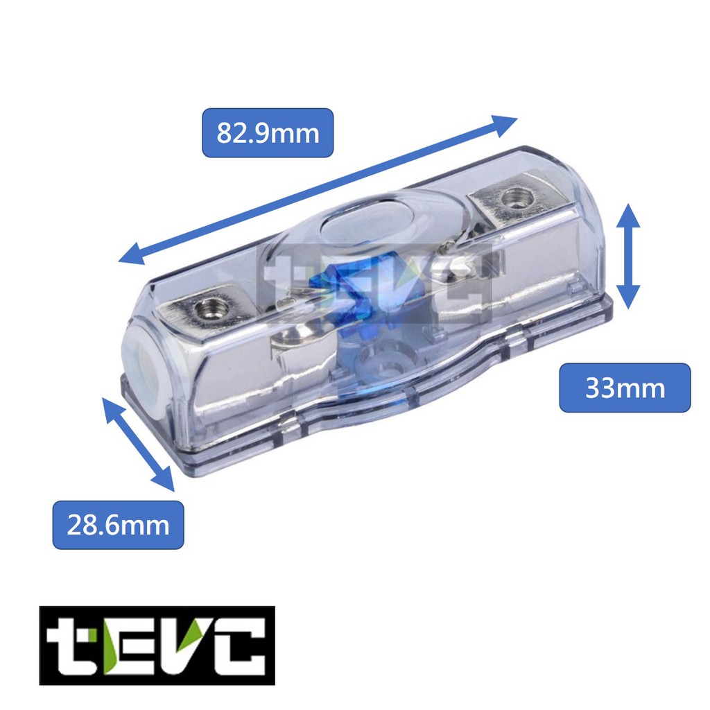 《tevc》ANS A4 一進一出 保險絲 保險絲座 音響 改裝 車用 專用 單路 熔絲型 ANL型(小號) 保險 安培, , large