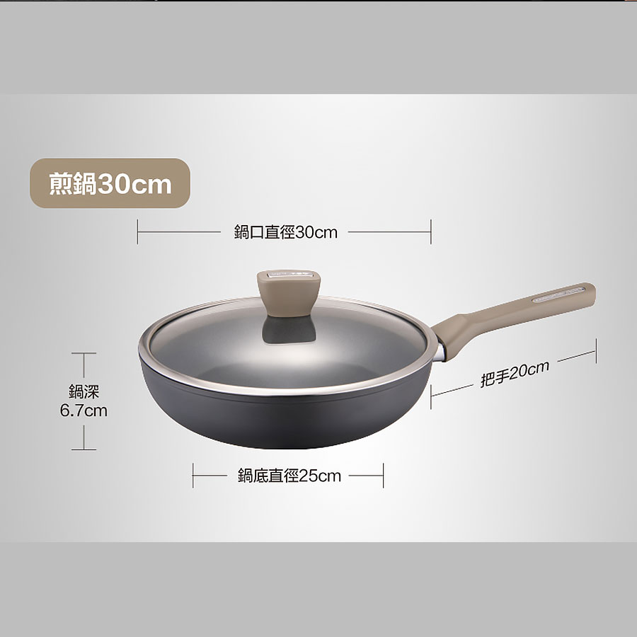 Chinese non-stick frying pan 30cm, , large