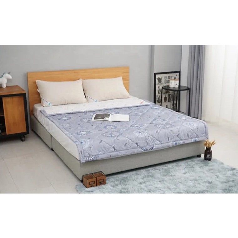 [CINN Far-Infrared] Nano FIR Cooling Quilt with Graphene &ndash; Solar Red / Solar Blue｜5 x 5 ft, , large
