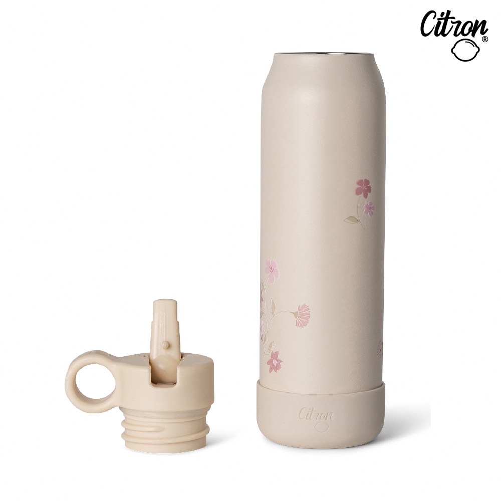 官方直營【Citron】三層保溫瓶_350ml_典雅花卉, , large