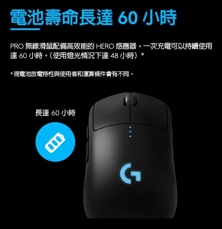 【 Logitech 羅技 】PRO 無線 電競滑鼠, , large