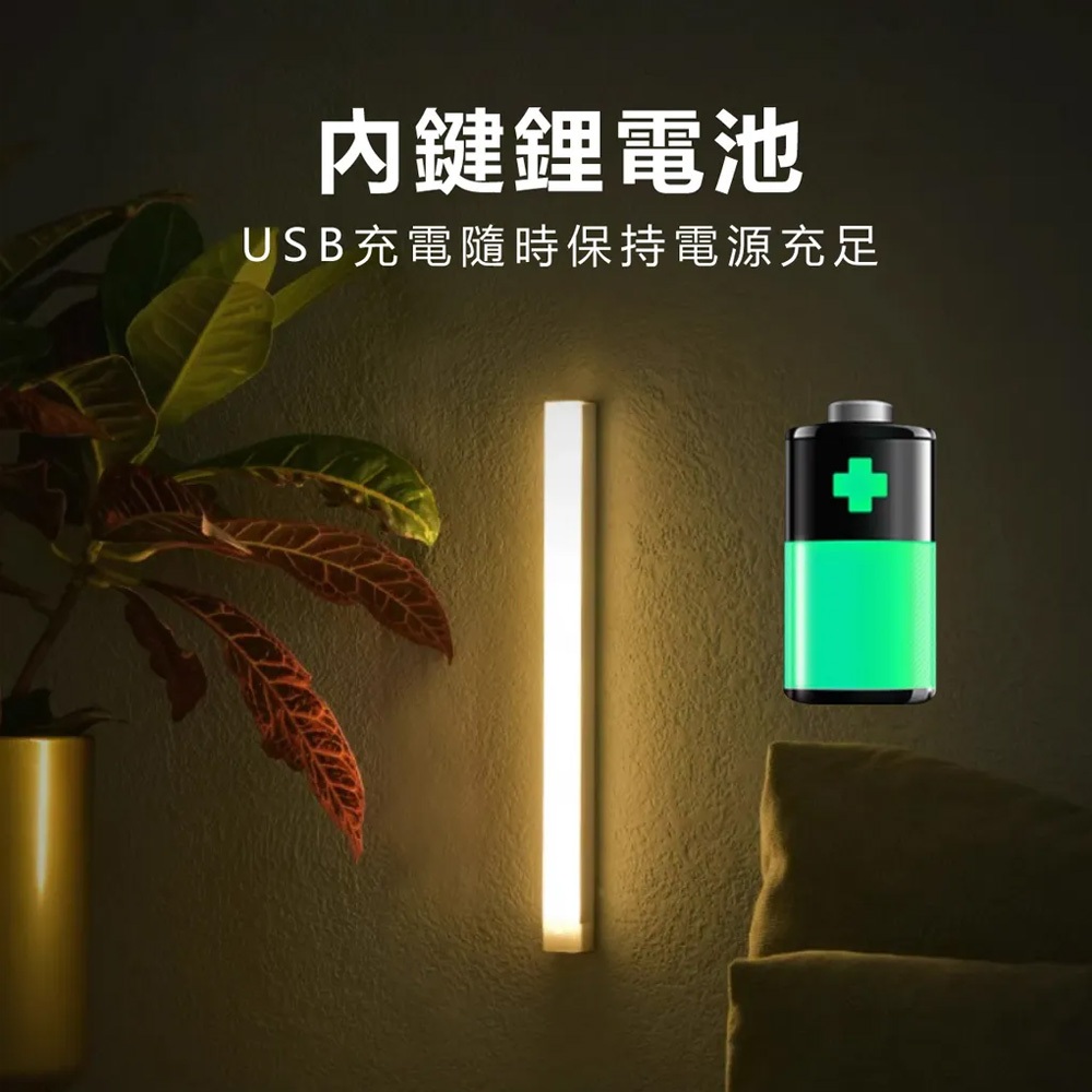 EDSDS愛迪生 EDS-G3020充電式人體感應燈管 無極調光 磁吸免佈線, , large