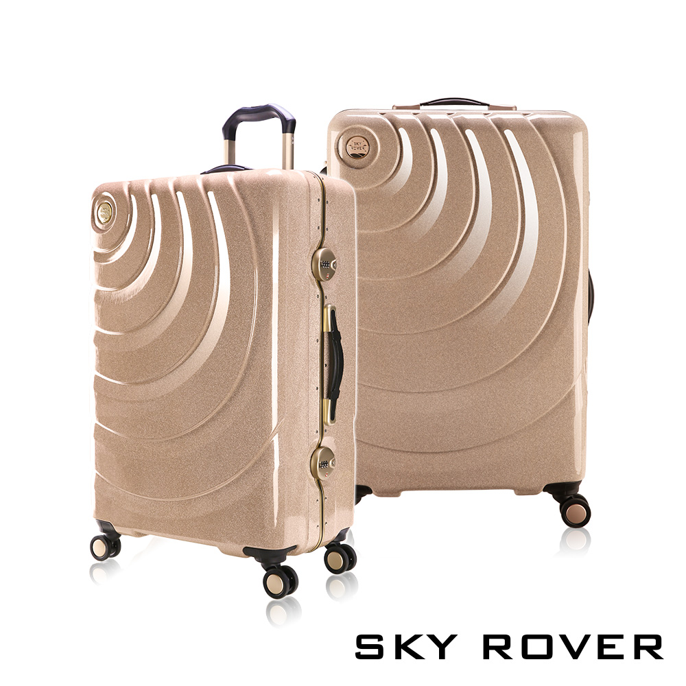 【PANTHEON PLAZA】展示品限量出清 SKY ROVER 19吋 魔幻星辰 鋁框硬殼行李箱 SRI-1547J 魔幻金, , large
