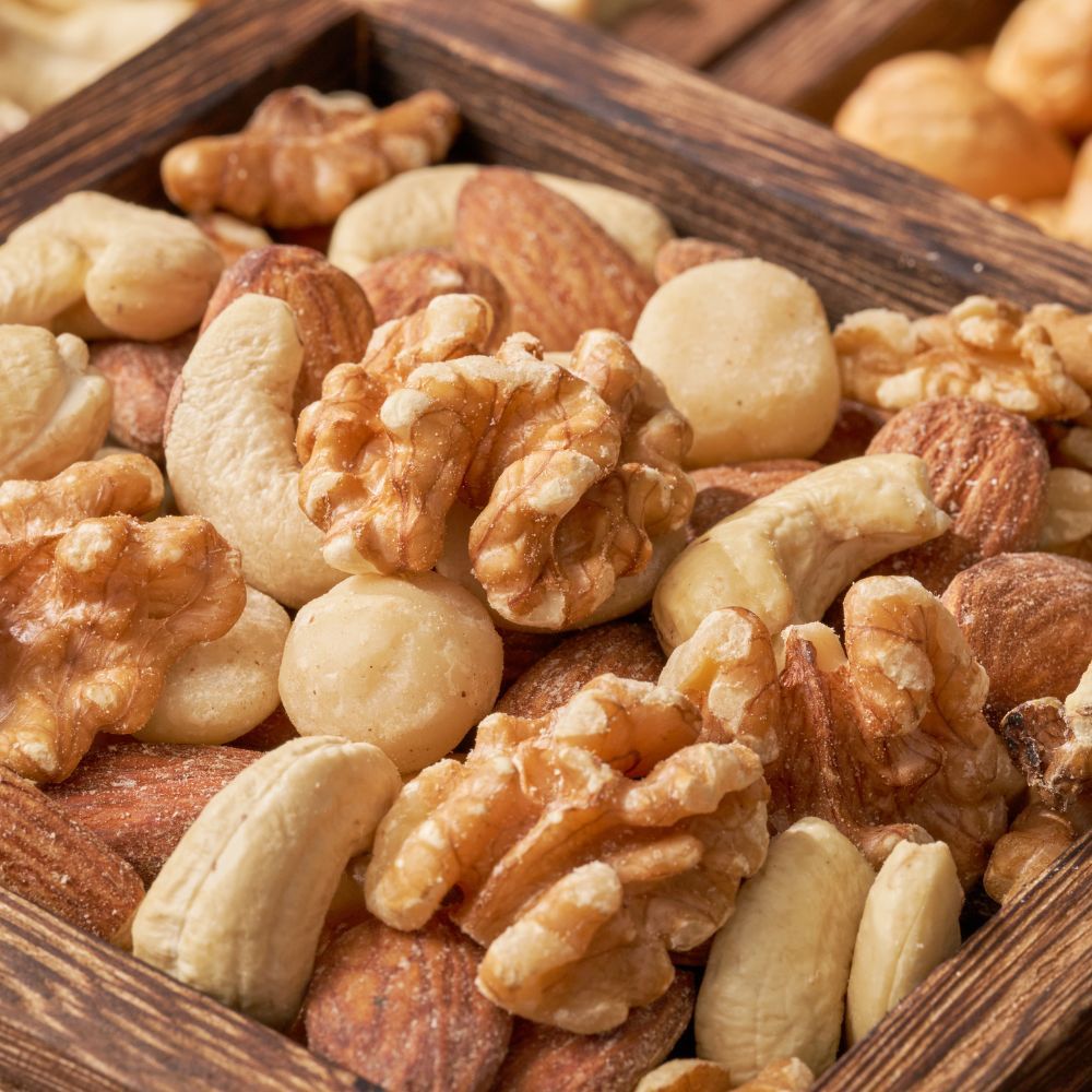 Mixed Nuts Gift Box (Almond, Cashew & Nut Mix) | Low-Temperature Roasted, Healthy Original Flavor, Ideal for Corporate & Festival Gifts【ChouChou Enterprise】, , large