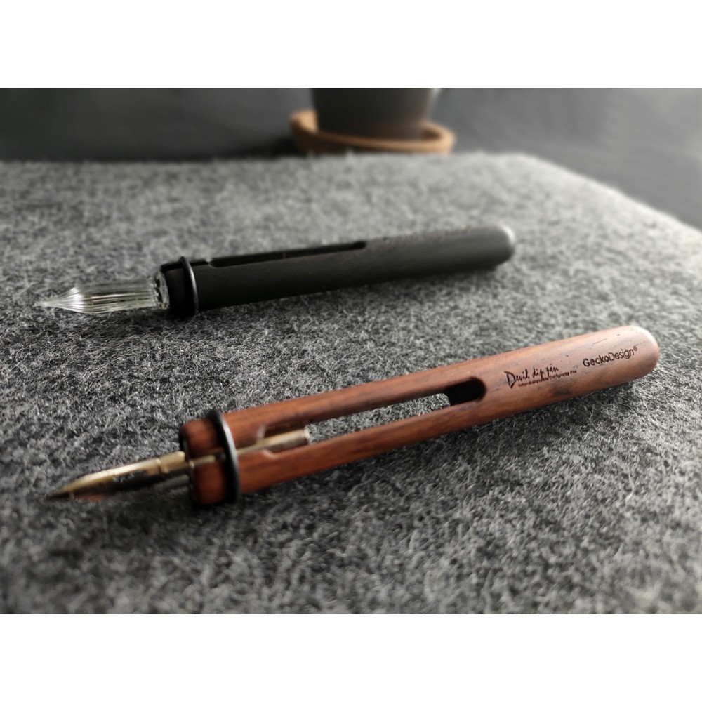 GeckoDesign Devil Dip Pen x Oval Inkwell, , large