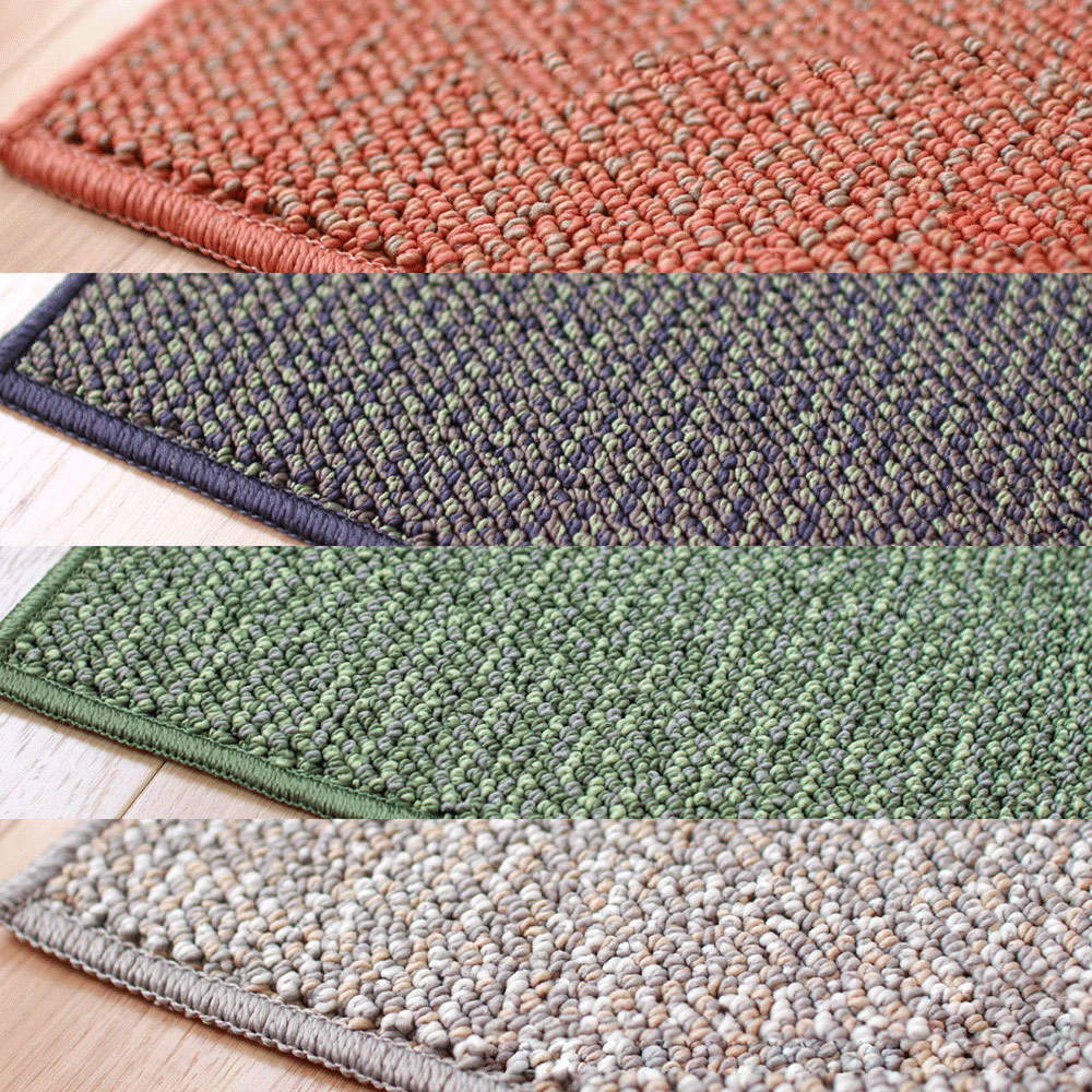 【PLYS】Japan-Made Kitchen Runner Mat 45&times;180cm &ndash; Tea Orange (Machine-Washable / 6mm Thick / Absorbent Non-Slip Design), , large