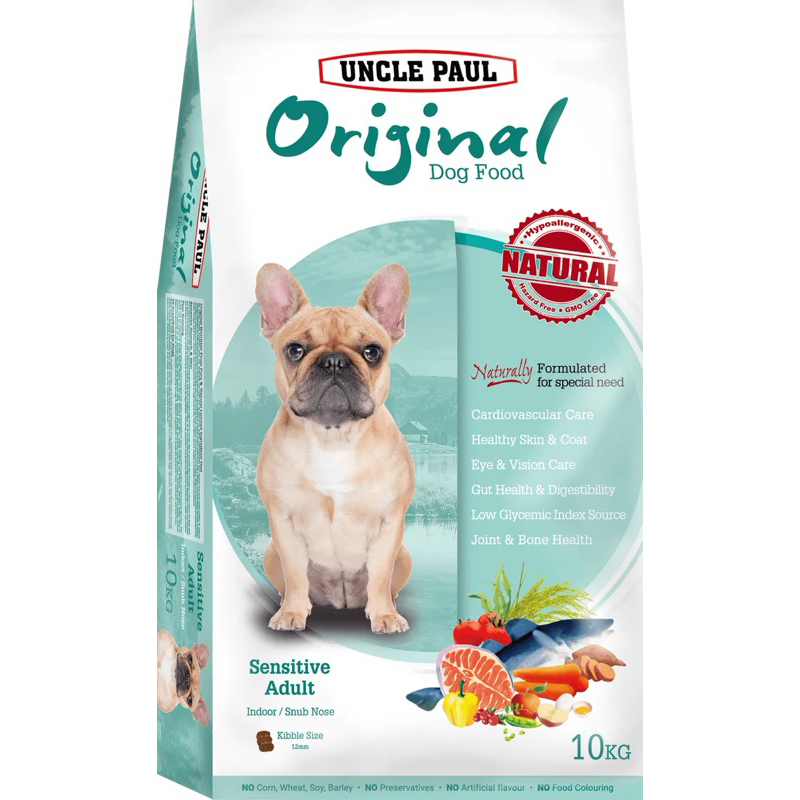 【UNCLE PAUL 保羅叔叔】田園生機犬糧系列10kg-短鼻犬（雞+鱈）, , large