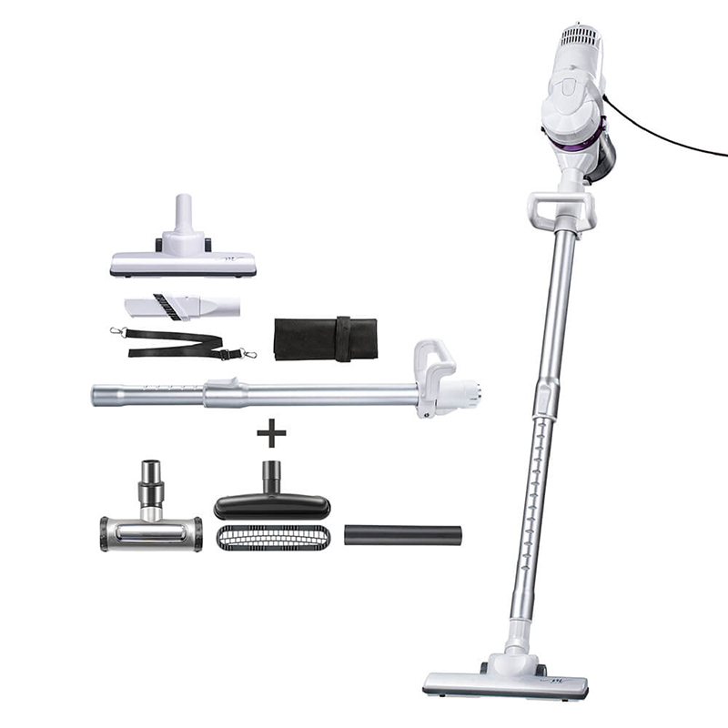 【MOLIJIA】Bedroom Mite Removal 10-Piece Set - Handheld Mite Removal Corded Vacuum Cleaner - Snow White & Purple, , large