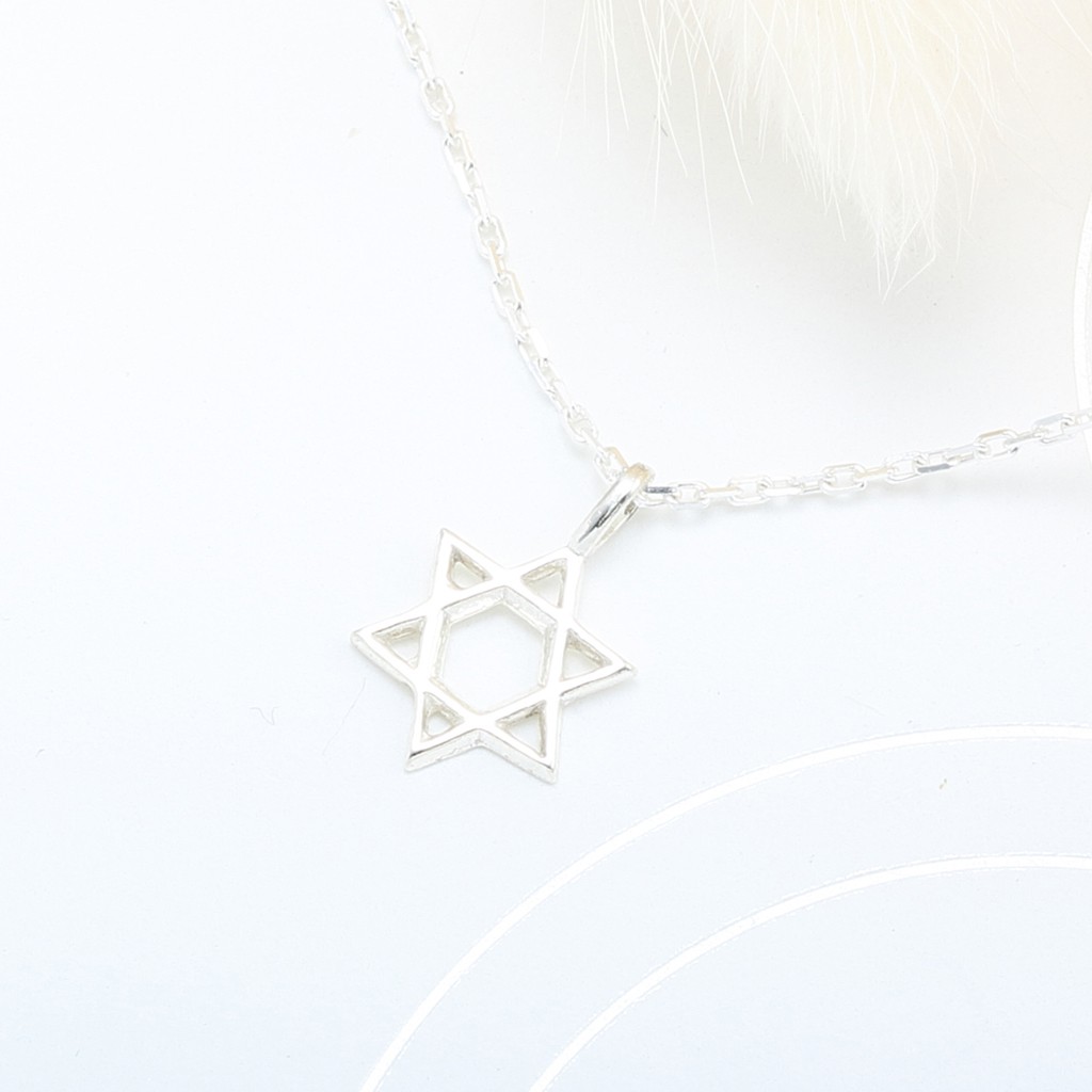 【Angel & Me】Hexagram s925 sterling silver necklace Valentine Day gift, , large