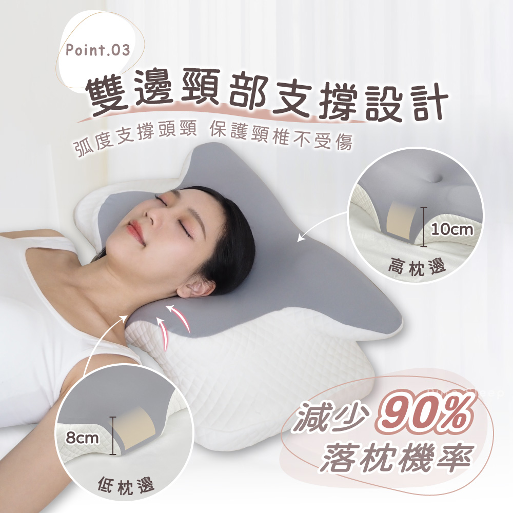 [ Pure Sleep ] Butterfly Pressure Relief Pillow Core-Cooling Edition, , large