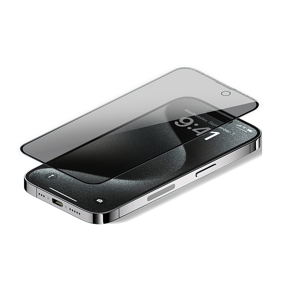 【WiWU】360&deg;增透防窺玻璃貼iPhone16系列/四型號, , large