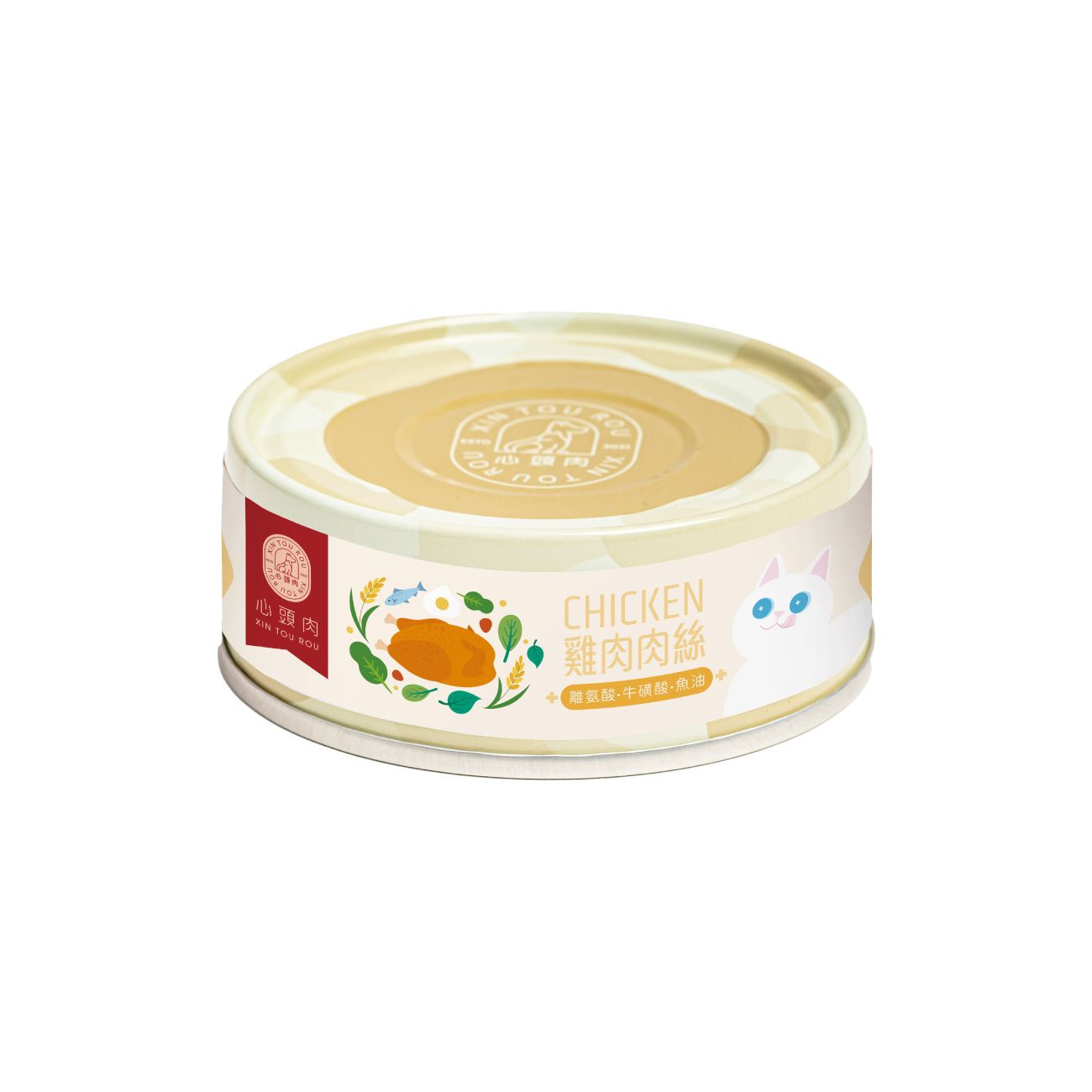 【XIN TOU ROU】Cat Complete Meal &ndash; Chicken Puree &ndash; 80g (1 Can), , large