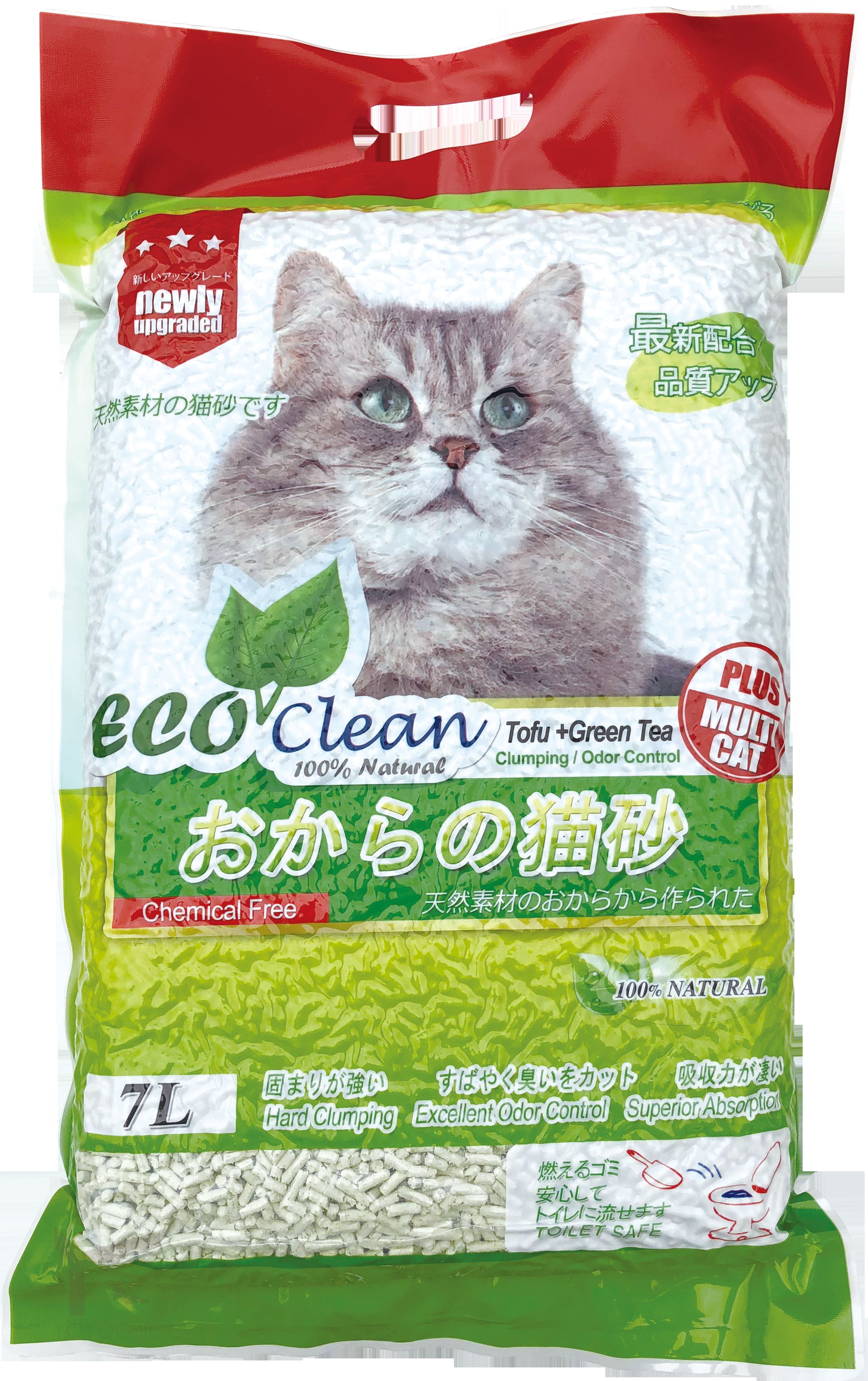 【米瑞寵物】艾可環保長條豆腐貓砂系列-綠茶, , large