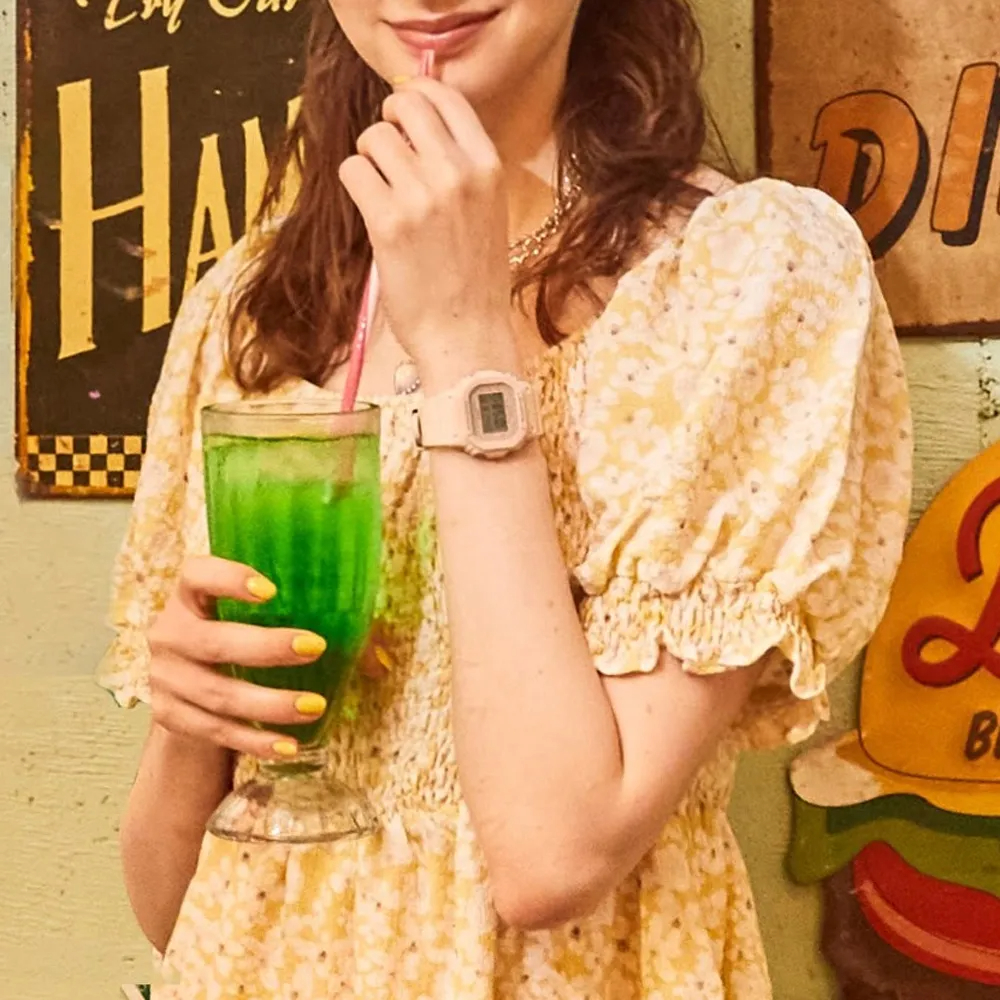 CASIO 卡西歐 BABY-G 纖薄輕巧 人氣經典電子錶-奶茶 BGD-565U-4, , large