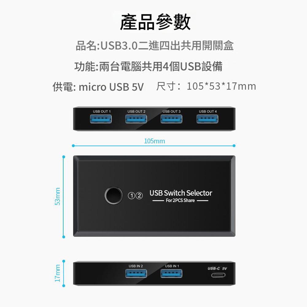 USB 2.0/Printer Sharing Device (Not included yet), , large