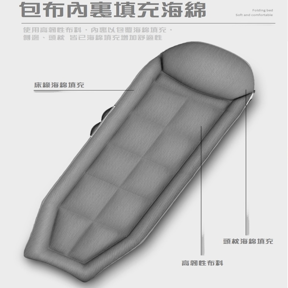 【HTGC】折疊床 折疊躺椅 摺疊椅/躺椅/摺疊床(免組裝+快速折疊+180度全平躺), , large