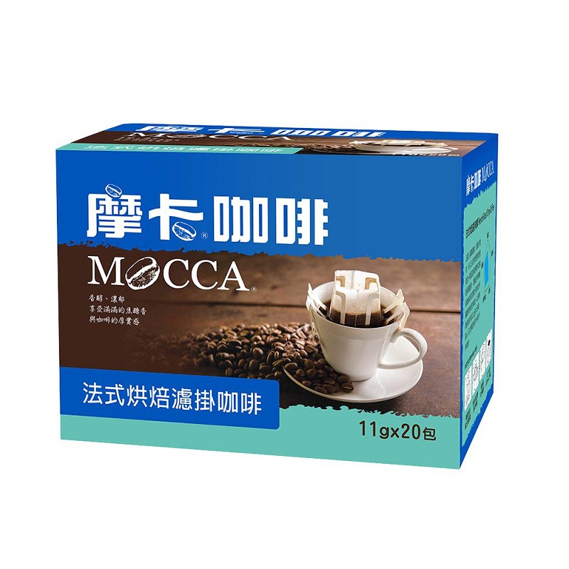 MOCCA FRENCH ROAST DRIP COFFEE 11g x20, , large