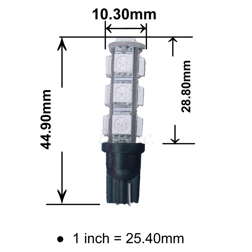 【PA LED】T10 紅光 13晶 39晶體 SMD LED 耐熱底座 小燈 方向燈 儀表燈 定位燈 室內燈 牌照燈, , large