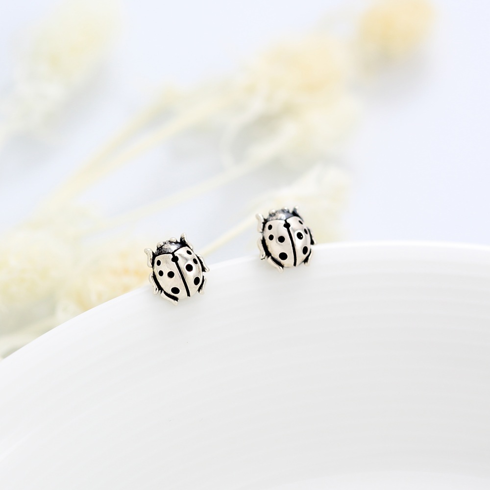 【Angel & Me】瓢蟲 Lady bug s925 純銀耳環 生日送禮 七夕禮物, , large