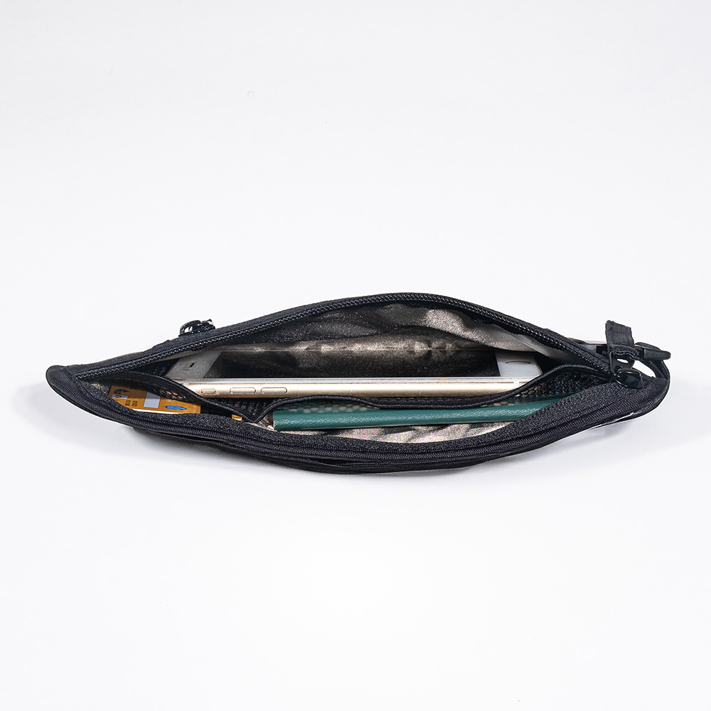 Travelmar RFID Anti-Theft Waist Bag-Black, , large