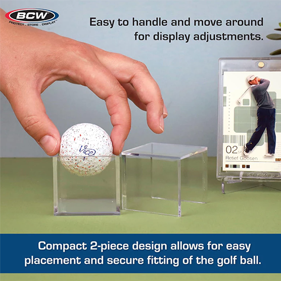 BCW Golf Ball Display Cases &ndash; 6 Pack Acrylic Boxes, , large