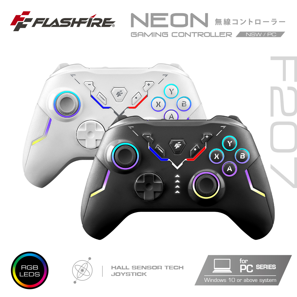 【FlashFire】NEON 遊隼無線高效能手把 PC Switch iOS 安卓 附無線接收器, , large