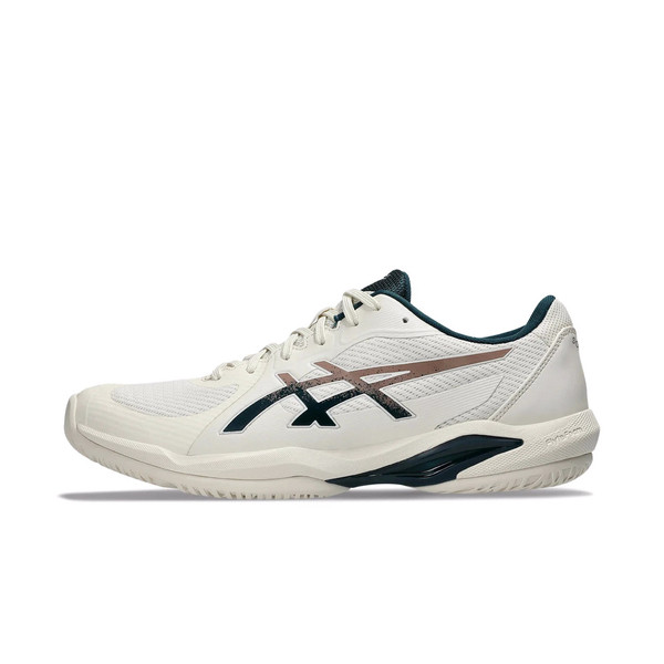 Asics Solution Swift Ff 2 男 網球鞋 法網 穩定 靈活 米 深藍 [1041A466-200], , large