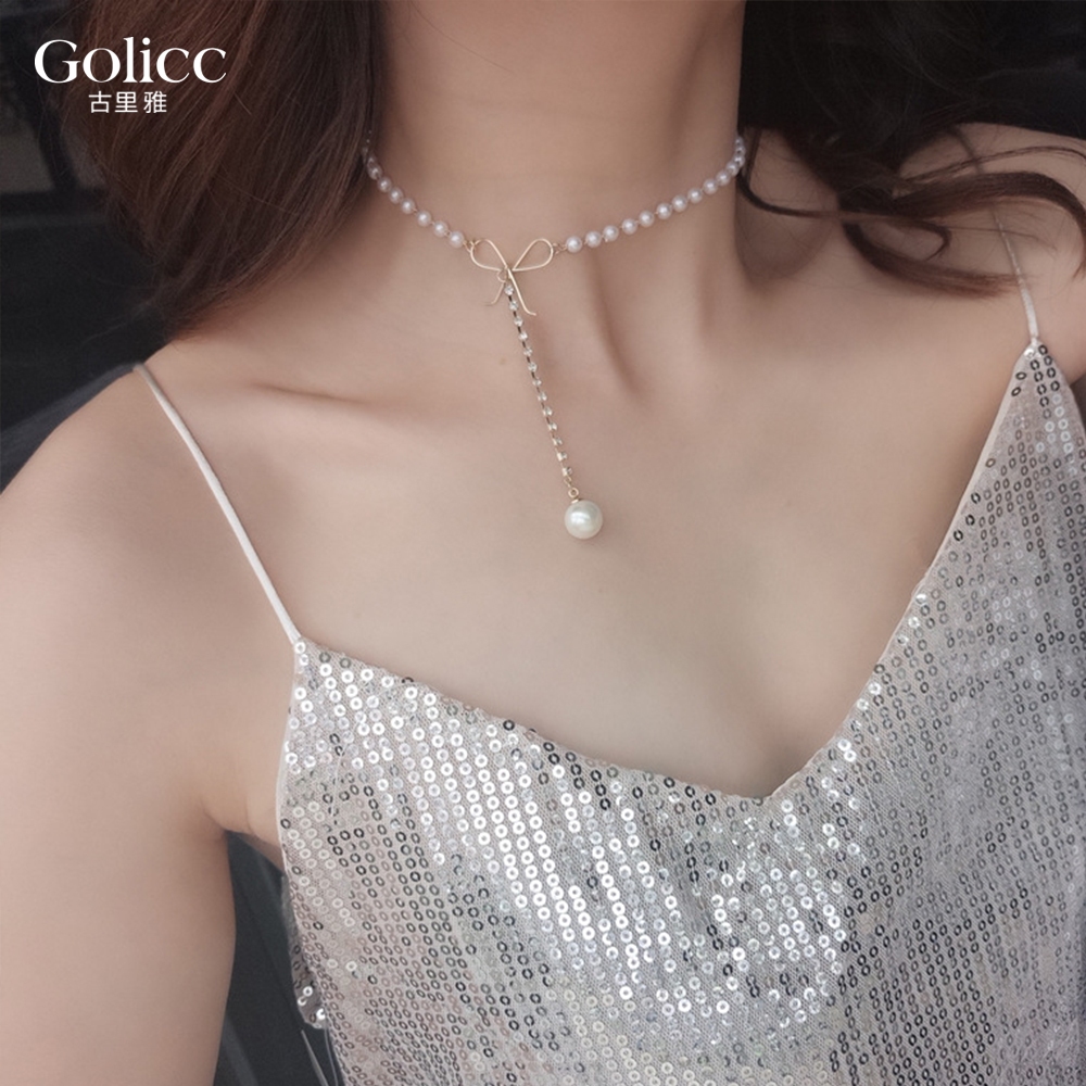 【Gulicc】古莉可 項鍊 水滴珍珠頸鍊, , large