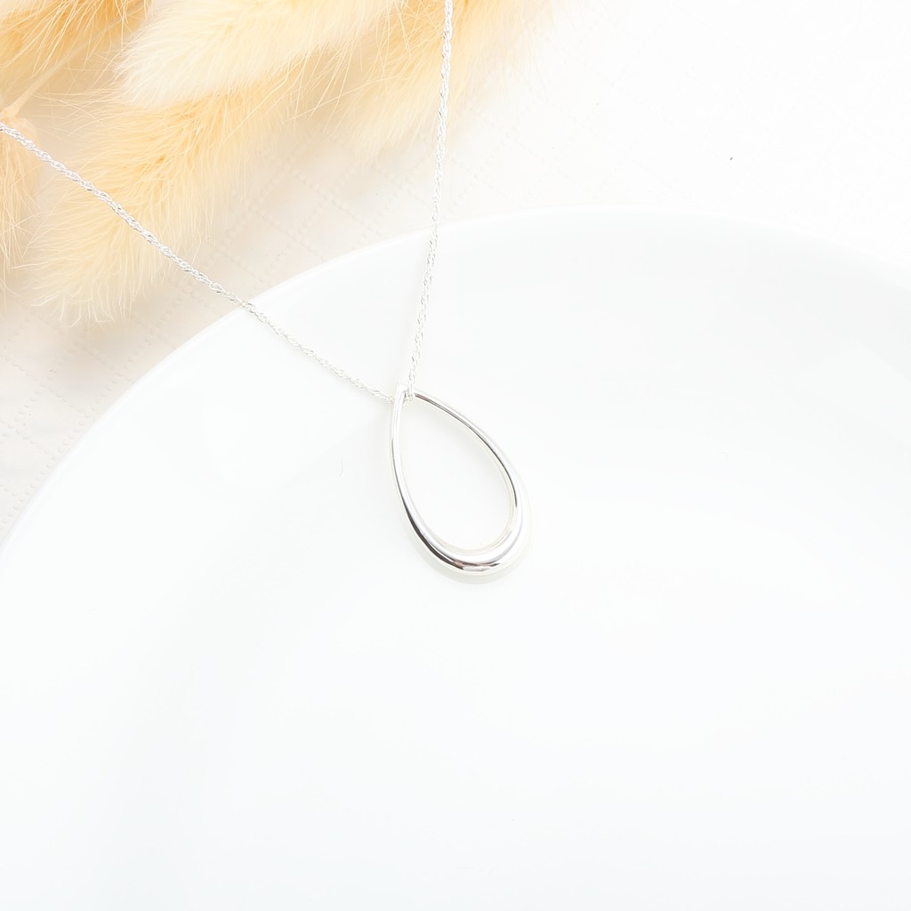 【Angel & Me】Waterdrop raindrop s925 sterling silver necklace Valentine Day gift, , large