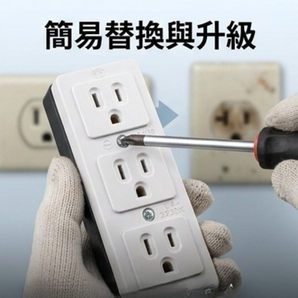 三聯明接插座【15A125V/帶接地】, , large