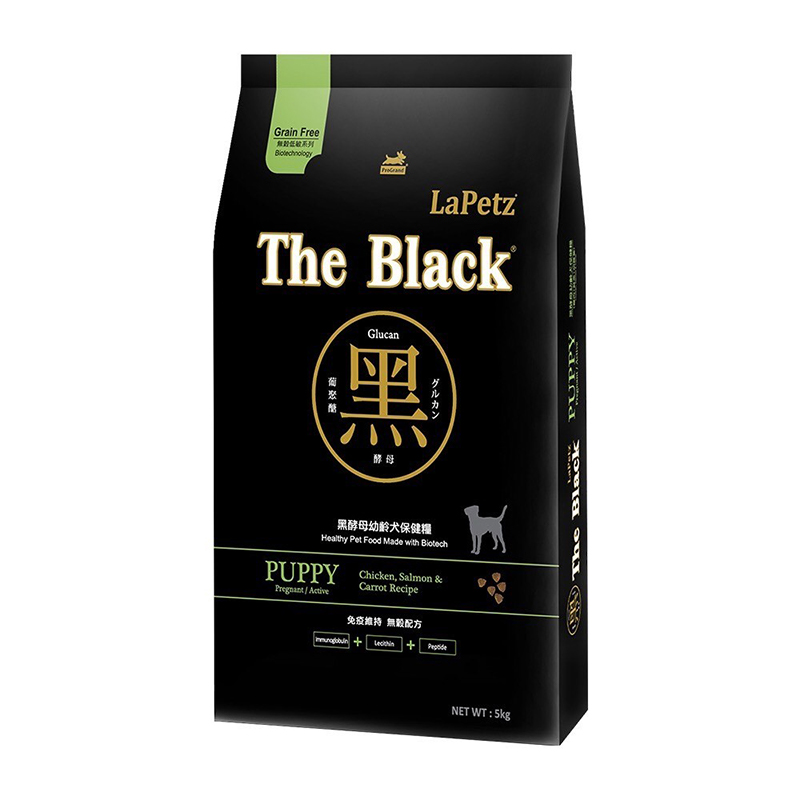 【LaPetz 樂倍】The Black黑酵母無穀犬糧5kg-幼齡犬配方, , large