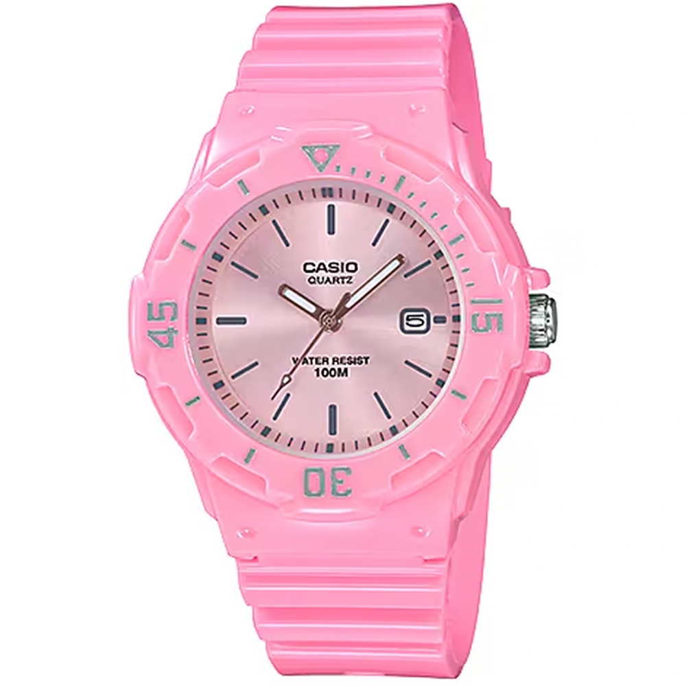 CASIO 卡西歐 輕巧運動風指針手錶-粉 LRW-200H-4E4V, , large