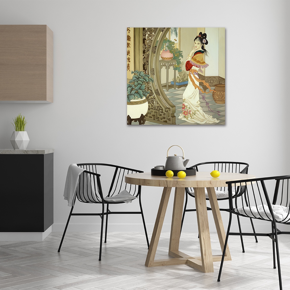 【御畫房】仕女圖 國家一級畫師手繪油畫80&times;80cm(VF-186), , large
