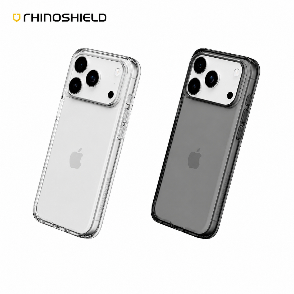 【犀牛盾 RHINOSHIELD】Clear透明防摔手機殼 終身黃化保固 保護殼 for iPhone 13/14/15/16/17/18/Pro/Plus/Promax -（ 全透明+黑色鏡頭框+透明按鈕 ）, , large