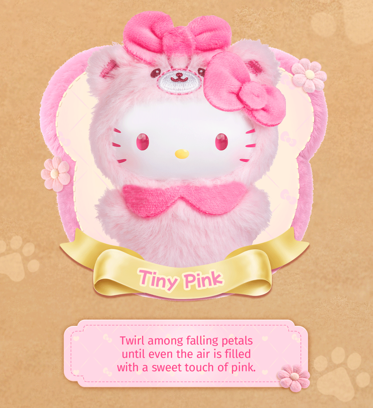【際洋文化】Hello Kitty款小熊圖冊系列毛絨捏捏樂Mini, , large