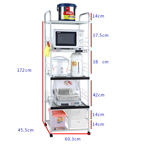 愛樂美3孔米桶2拉2抽5層電器架, , large