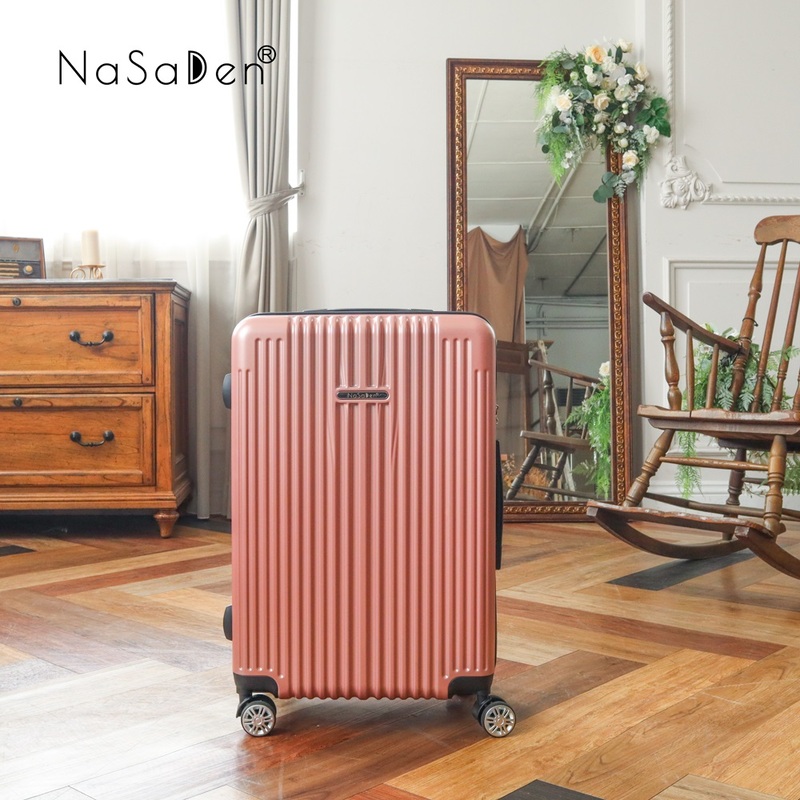 NaSaDen [Crystal Pink]26" Checked Zipper Luggage, , large