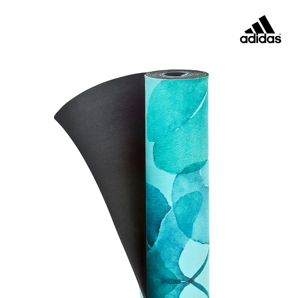 adidas 愛迪達 頂級天然橡膠防滑瑜珈墊-3.2mm (湖水綠), , large