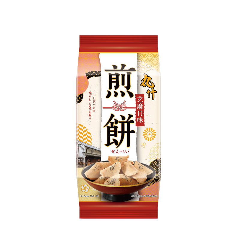 [萬鑫]丸什日式煎餅(芝麻)200g(2包組), , large