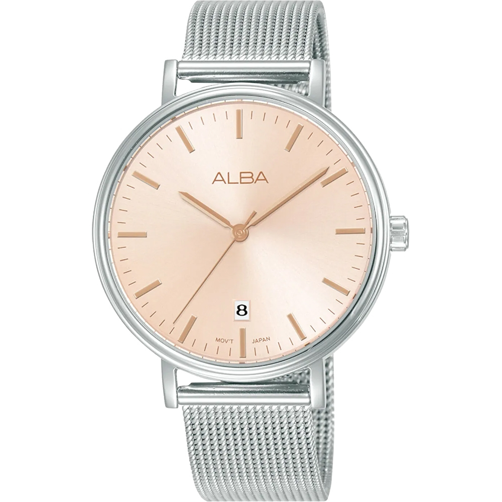 ALBA 雅柏 都會時尚大三針米蘭帶女錶-36mm AG8N81X1/VJ32-X342P, , large