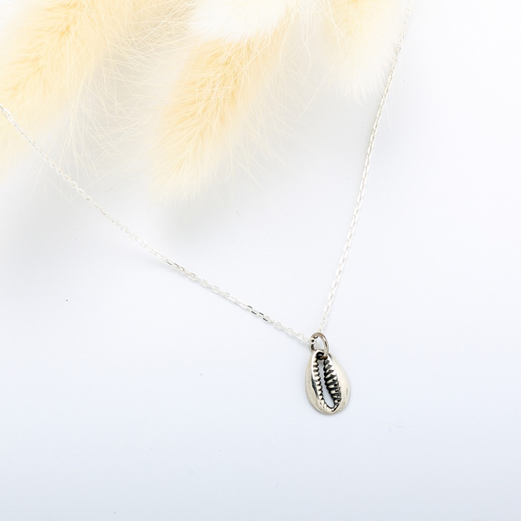 【Angel & Me】Shell fossil s925 sterling silver necklace Sea Birthday Gift, , large