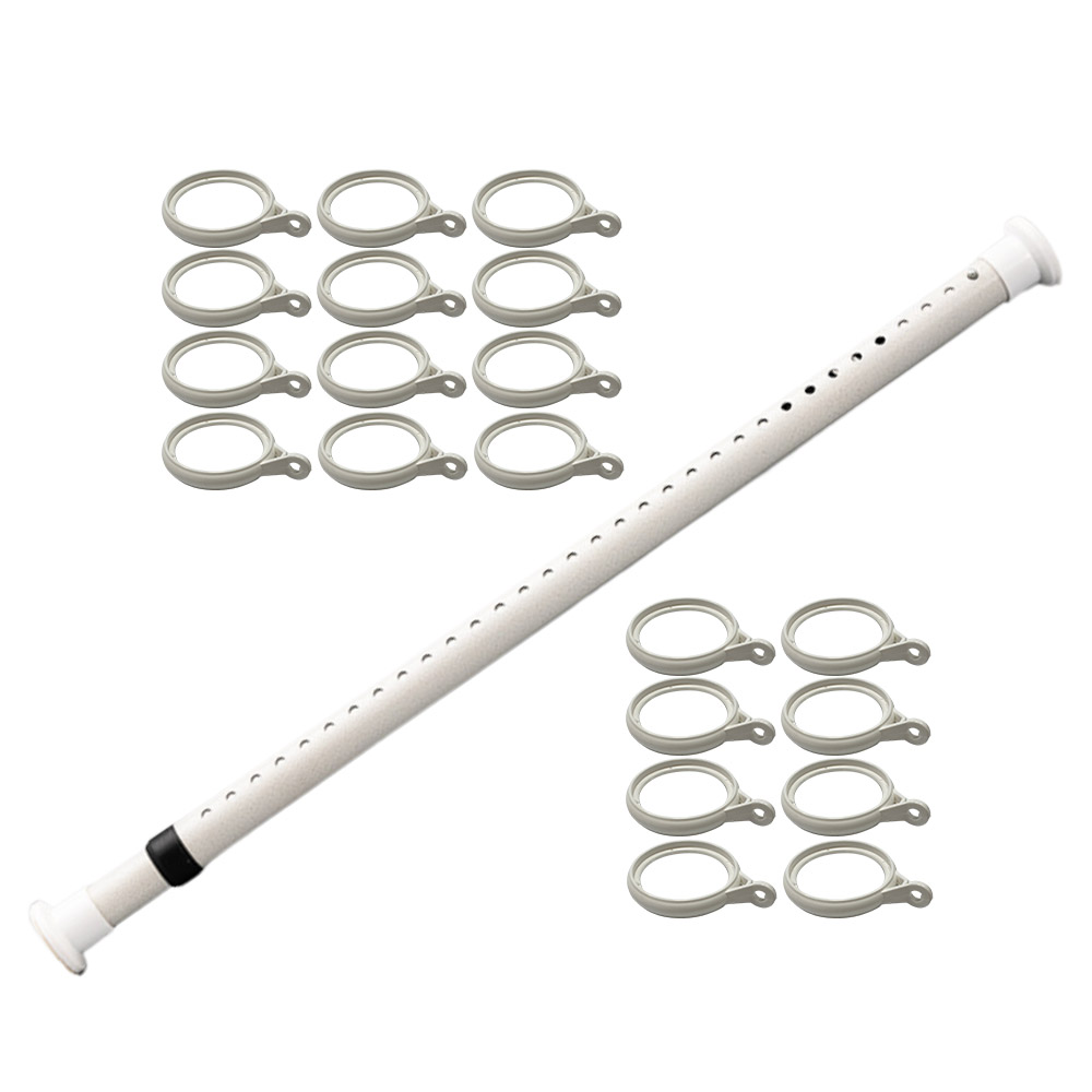 No-drill telescopic pole - white pattern - 2.6-3.1 meters (includes 20 lifting rings), , large