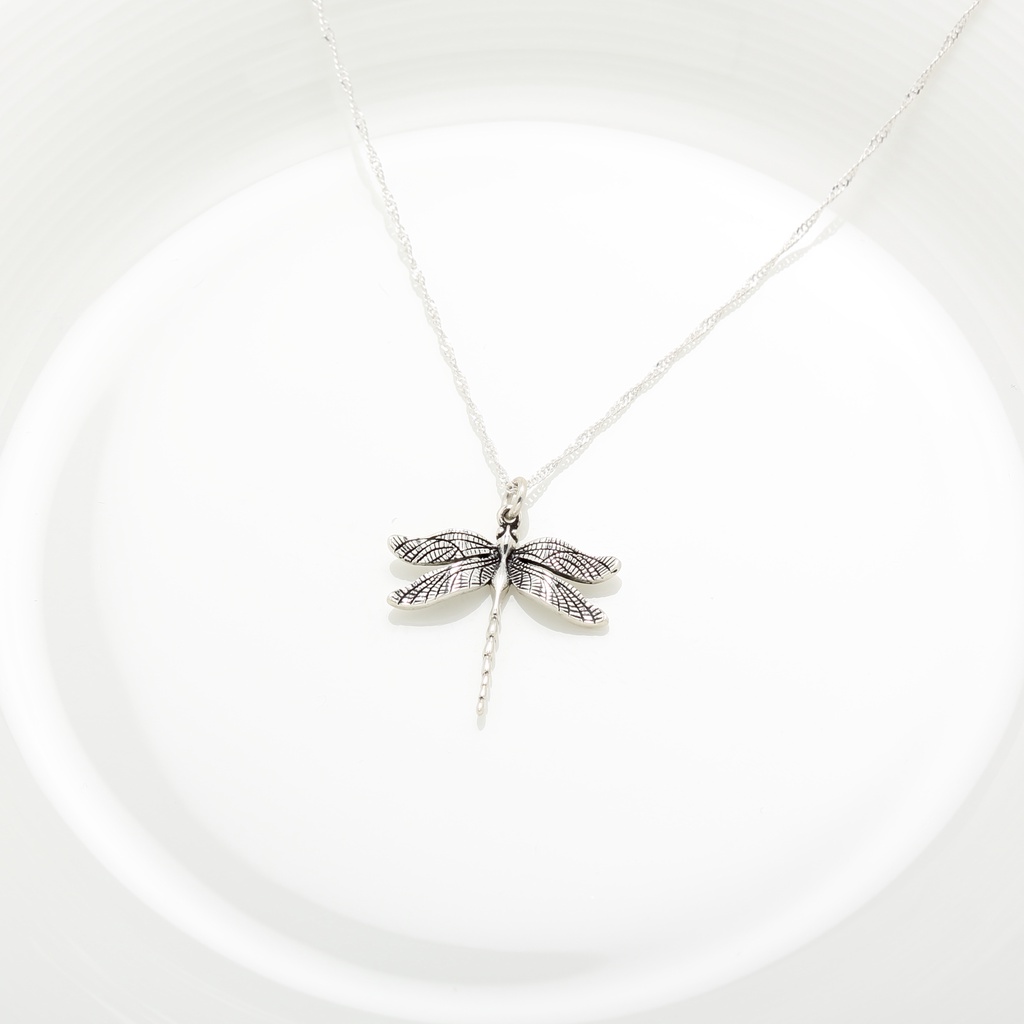 【Angel & Me】Dragonfly s925 sterling silver necklace Birthday Valentine Day gift, , large