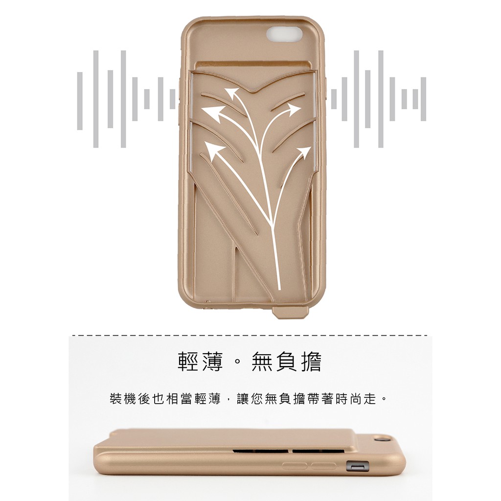 GS MALL 台灣製造 IPhone 6 手機擴音殼 手機擴音 擴音殼 擴音 手機音箱 手機喇叭 6/6s 6plus, , large