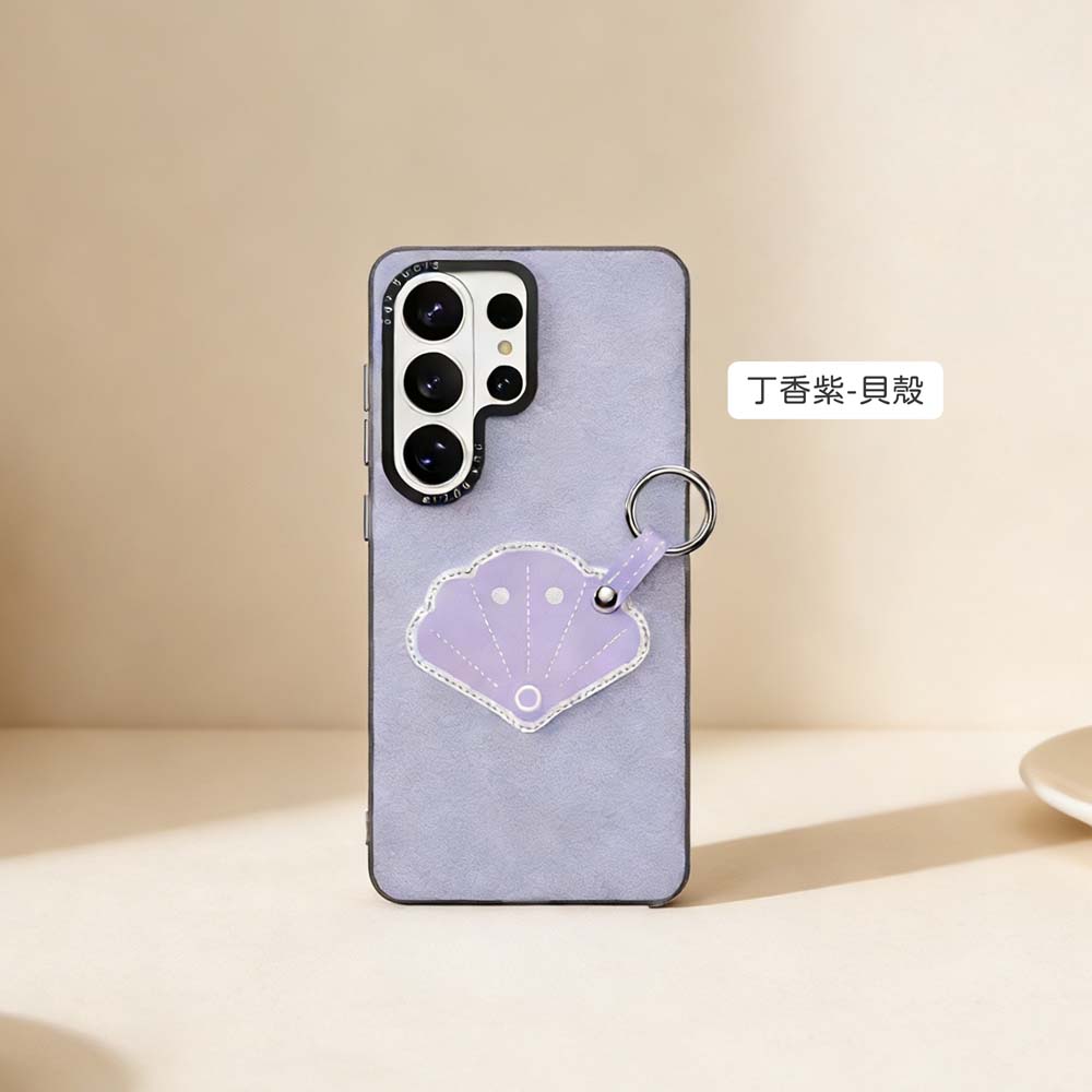 【山水之寶】DUX DUCIS 三星S26/S26Plus/S26Ultra手機殼 防摔殼 Luvy系列 花漾親膚指環手腕掛繩防摔殼, , large