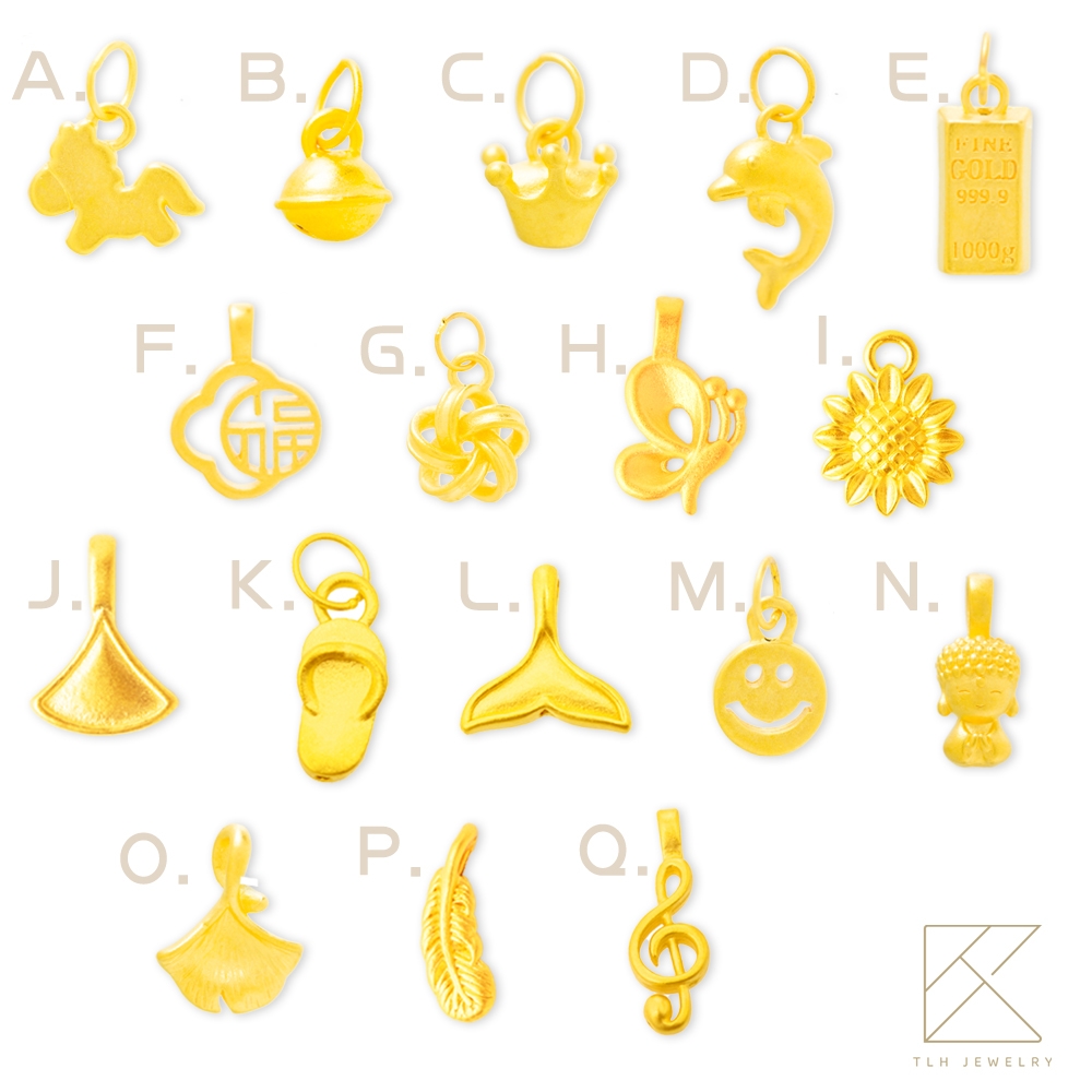 【TLH】黃金墜手鍊 純金999 多選 眷戀莓好命定草莓晶 約重0.04錢&plusmn;0.02, , large