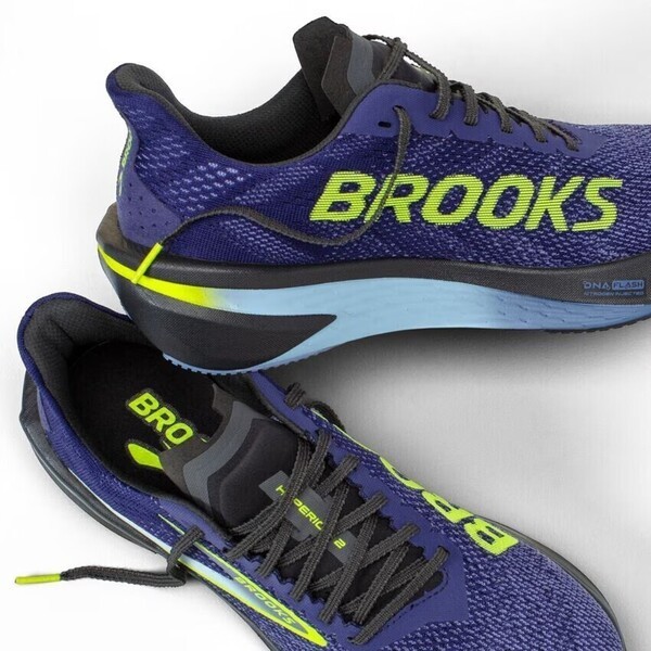 Brooks Hyperion 2 男 慢跑鞋 競速 跑鞋 氮氣中底 回彈 緩震 深藍 [1104321D430], , large