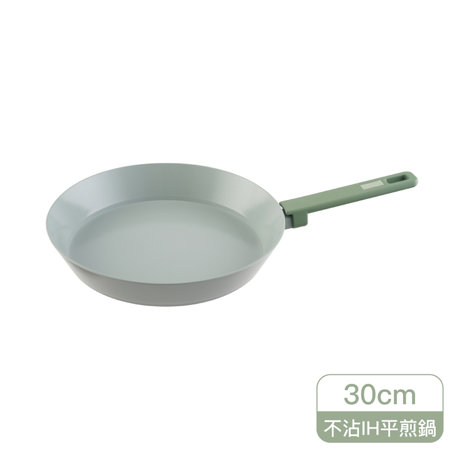 樂扣森活柔感陶瓷不沾IH平煎鍋30cm, , large
