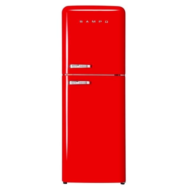 【SAMPO 聲寶】210公升一級能效歐風美型變頻雙門冰箱SR-C21D-R, , large